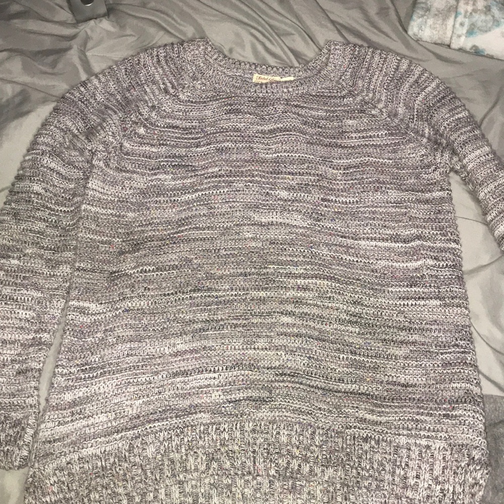 Multicolored Grey Sweater